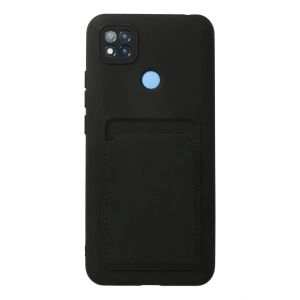 Mey İthalat®   Redmi 9C Kılıf Kelvin Kartvizitli Silikon - Siyah