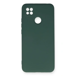 Mey İthalat®   Redmi 9C Kılıf Nano içi Kadife Silikon - Koyu Yeşil