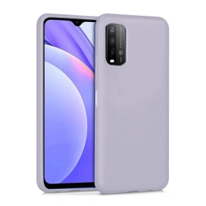 Mey İthalat® Redmi 9T Kılıf Nano içi Kadife Silikon - Lila
