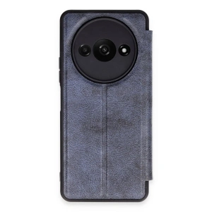 Mey İthalat®   Redmi A3 4G Kılıf Flip Cover - Lacivert
