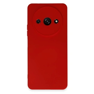 Mey İthalat®   Redmi A3 4G Kılıf Nano içi Kadife Silikon - Kırmızı