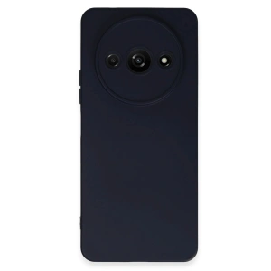 Mey İthalat®   Redmi A3 4G Kılıf Nano içi Kadife Silikon - Lacivert