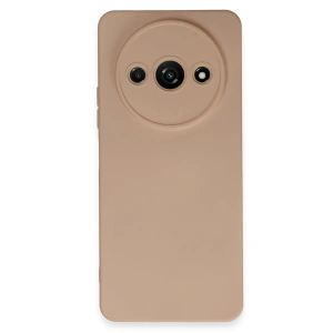 Mey İthalat®   Redmi A3 4G Kılıf Nano içi Kadife Silikon - Pudra