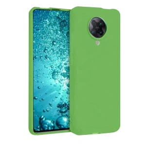 Mey İthalat®   Redmi K30 Pro Kılıf Nano içi Kadife Silikon - Yeşil