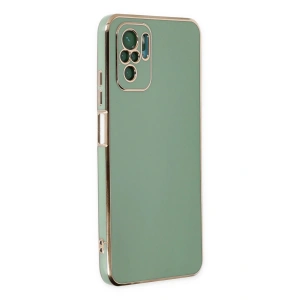 Mey İthalat®   Redmi Note 10 Kılıf Volet Silikon - Açık Yeşil