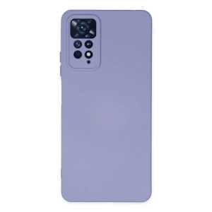Mey İthalat®   Redmi Note 11 Pro Kılıf Nano içi Kadife Silikon - Lila