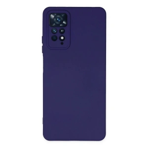 Mey İthalat®   Redmi Note 11 Pro Kılıf Nano içi Kadife Silikon - Mor