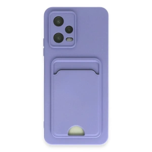 Mey İthalat® Redmi Note 12 4G Kılıf Kelvin Kartvizitli Silikon - Lila