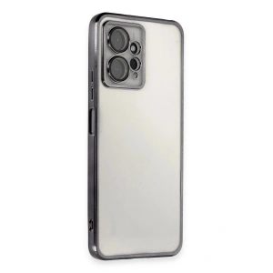 Mey İthalat®   Redmi Note 12 4G Kılıf  Lensli Silikon - Siyah