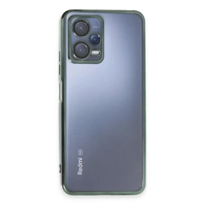 Mey İthalat®   Redmi Note 12 5G Kılıf  Lensli Silikon - Yeşil
