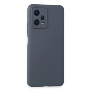 Mey İthalat®   Redmi Note 12 5G Kılıf Nano içi Kadife Silikon - Gri