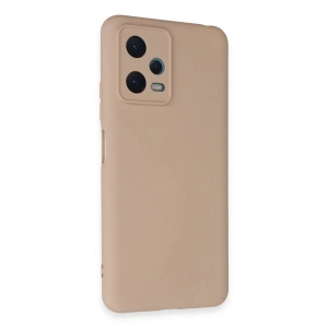 Mey İthalat®   Redmi Note 12 5G Kılıf Nano içi Kadife Silikon - Pudra
