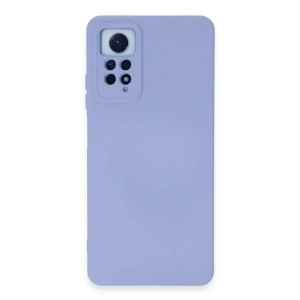 Mey İthalat®   Redmi Note 12 Pro 4G Kılıf Nano içi Kadife Silikon - Lila