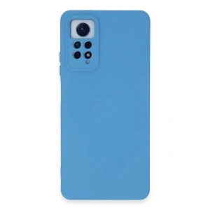 Mey İthalat®   Redmi Note 12 Pro 4G Kılıf Nano içi Kadife Silikon - Mavi