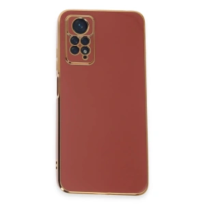 Mey İthalat®   Redmi Note 12 Pro 4G Kılıf Volet Silikon - Kırmızı