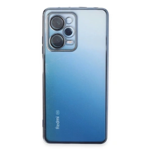 Mey İthalat®   Redmi Note 12 Pro 5G Kılıf  Lensli Silikon - Açık Mavi