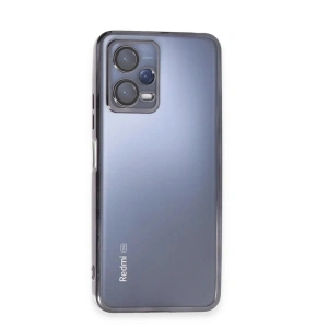 Mey İthalat®   Redmi Note 12 Pro 5G Kılıf  Lensli Silikon - Siyah