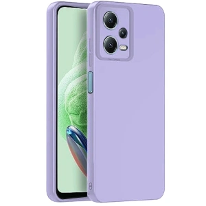 Mey İthalat®   Redmi Note 12 Pro 5G Kılıf Nano içi Kadife Silikon - Lila