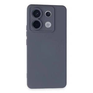 Mey İthalat®   Redmi Note 13 Pro 5G Kılıf Nano içi Kadife Silikon - Gri