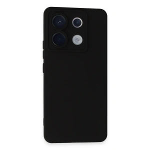 Mey İthalat®   Redmi Note 13 Pro 5G Kılıf Nano içi Kadife Silikon - Siyah