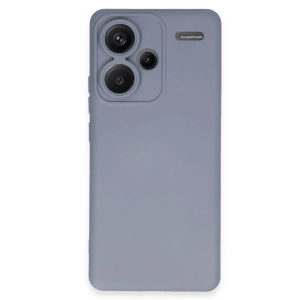 Mey İthalat®   Redmi Note 13 Pro Plus Kılıf Nano içi Kadife Silikon - Gri