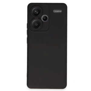 Mey İthalat®   Redmi Note 13 Pro Plus Kılıf Nano içi Kadife Silikon - Siyah