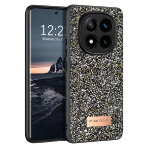 Mey İthalat®   Redmi Note 14 Pro 4G Bright Simli Kapak - Gümüş