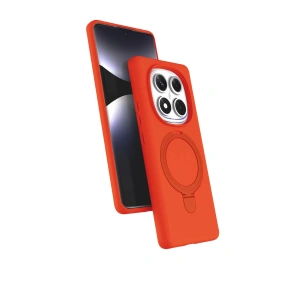 Mey İthalat®   Redmi Note 14 Pro 4G Regal Magsafe Standlı Kapak - Turuncu