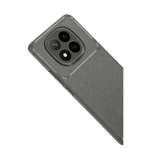 Mey İthalat®   Redmi Note 14 Pro Plus Kılıf Auto Focus Karbon Kapak - Gri