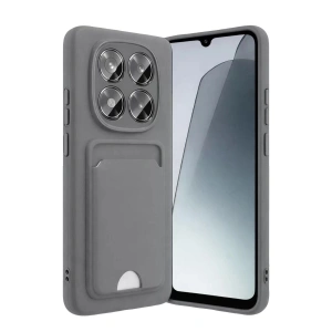 Mey İthalat®   Redmi Note 15 4G Kelvin Kartvizitli Silikon - Gri