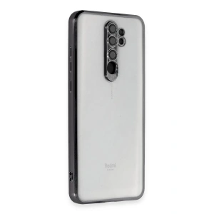Mey İthalat®   Redmi Note 8 Pro Kılıf  Lensli Silikon - Siyah