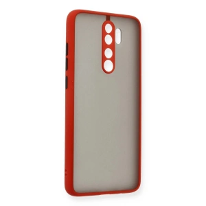 Mey İthalat®   Redmi Note 8 Pro Kılıf Montreal Silikon Kapak - Kırmızı