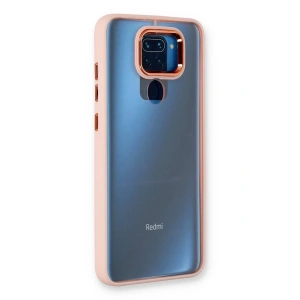 Mey İthalat®   Redmi Note 9 Kılıf Dora Kapak - Pudra