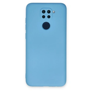 Mey İthalat® Redmi Note 9 Kılıf Nano içi Kadife Silikon - Mavi