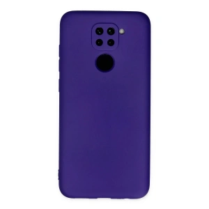 Mey İthalat®   Redmi Note 9 Kılıf Nano içi Kadife Silikon - Mor