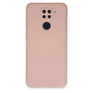 Mey İthalat®   Redmi Note 9 Kılıf Nano içi Kadife Silikon - Pudra