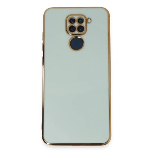 Mey İthalat®   Redmi Note 9 Kılıf Volet Silikon - Açık Yeşil