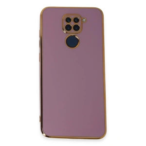 Mey İthalat®   Redmi Note 9 Kılıf Volet Silikon - Mor