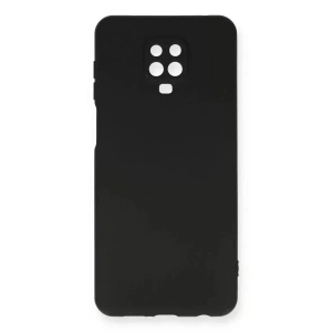 Mey İthalat®   Redmi Note 9 Pro Kılıf Nano içi Kadife Silikon - Siyah