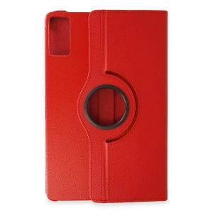 Mey İthalat®   Redmi Pad SE Kılıf 360 Tablet Deri Kılıf - Kırmızı