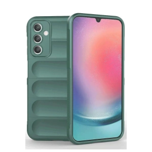 Mey İthalat®  Samsung A36 Kılıf Optimum Silikon - Koyu Yeşil