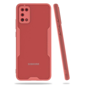 Mey İthalat® Samsung Galaxy A02S Kılıf Platin Silikon - Pembe