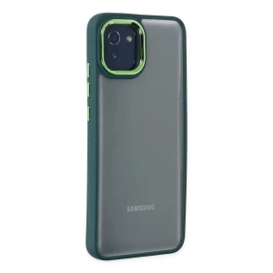 Mey İthalat® Samsung Galaxy A03 Kılıf Dora Kapak - Haki Yeşil