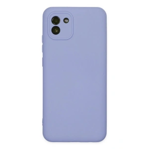 Mey İthalat® Samsung Galaxy A03 Kılıf Nano içi Kadife Silikon - Lila