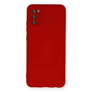Mey İthalat® Samsung Galaxy A03S Kılıf Nano içi Kadife Silikon - Kırmızı