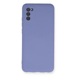 Mey İthalat®  Samsung Galaxy A03S Kılıf Nano içi Kadife Silikon - Lila