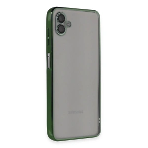 Mey İthalat®  Samsung Galaxy A04 Kılıf  Lensli Silikon - Yeşil