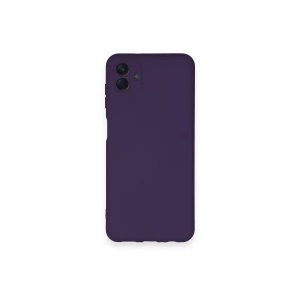 Mey İthalat®  Samsung Galaxy A04 Kılıf Nano içi Kadife Silikon - Mor