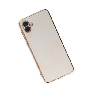 Mey İthalat®  Samsung Galaxy A04 Kılıf Volet Silikon - Beyaz