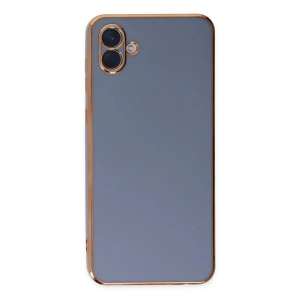 Mey İthalat®  Samsung Galaxy A04 Kılıf Volet Silikon - Mavi